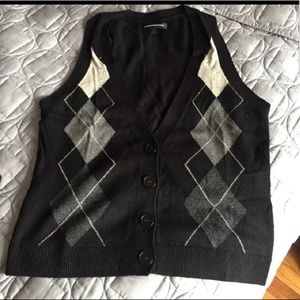 Button down sweater vest